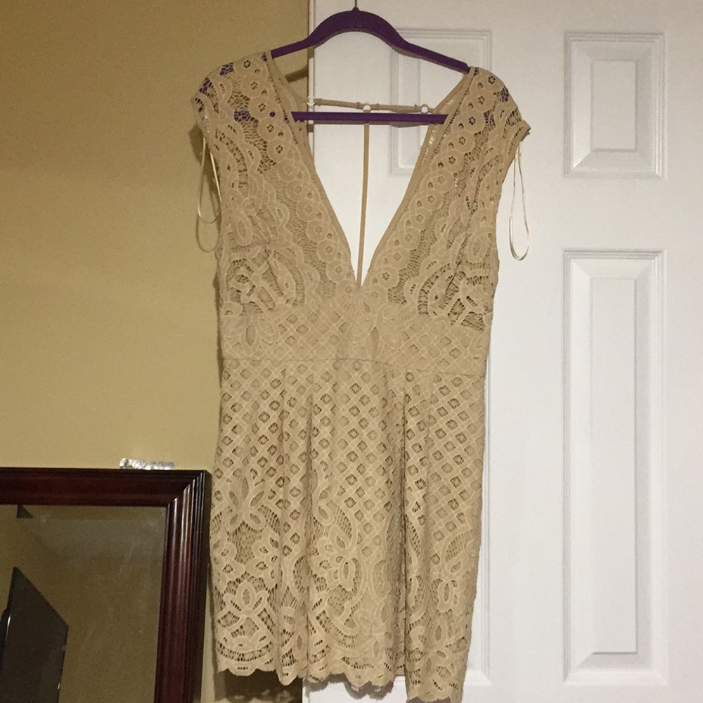 free people ivory dress